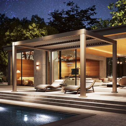 JolyDale+12+Ft.+W+x+10+Ft.+DOutdoor+Pergola,+Louvered+Pergola,+Aluminum+Pergola+for+Patio-118305577